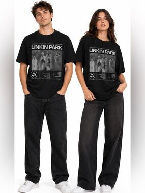 Linkin Park Unisex  Official Merch Linkin Park Zero Song List Tour Tee NEW LRG